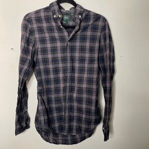 Glad Gitman bros plaid, casual, button-down shirt, size extra small